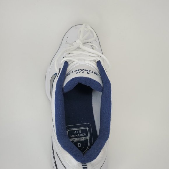 Nike Air Monarch IV Shoes White Silver Blue 415445-102 Men's 12 *LEFT SHOE ONLY* - Picture 7 of 10